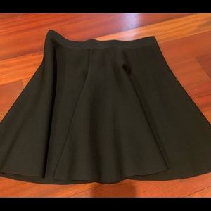 Club Monaco Black A-Line Pleated Skirt made with Heavier Material